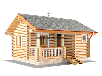 Проект Баня 152 из бревна